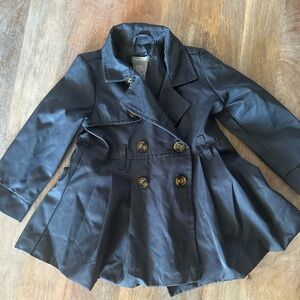 Tahari Toddler Girls Classic Navy Trench Coat